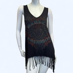 Harley-Davidson Fringe Tank, biker tank, summer top, festival outfit